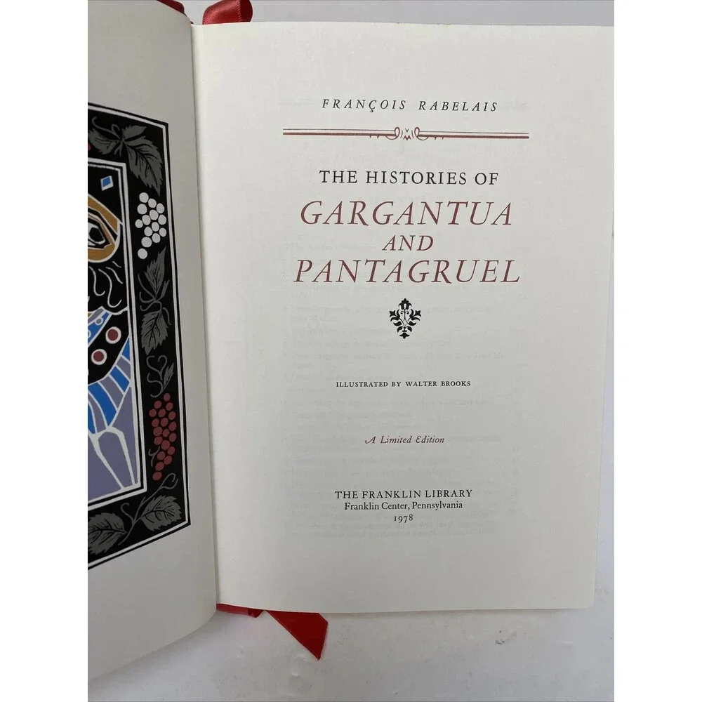 Gargantua and Pantagruel by Rabelais - Franklin Library Edition